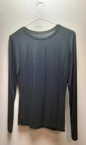 Cuddl Duds Women's Black Long Sleeve Shirt Medium Softwear Stretch Modal Blend B - Picture 1 of 4