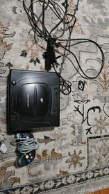 Sega Saturn Model 1 Video Game Console Black MK-80000 Tested Working With Hdmi 