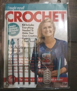 Boyle I Taught Myself to Crochet Excellent Beginner Crochet Kit DVD New - Picture 1 of 5