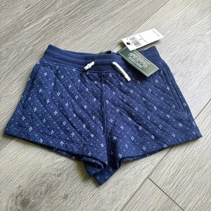 NEW Polo Country Ralph Lauren Girls sz 5 Quilted Blue Cotton Blend Pull on Short - Picture 1 of 5