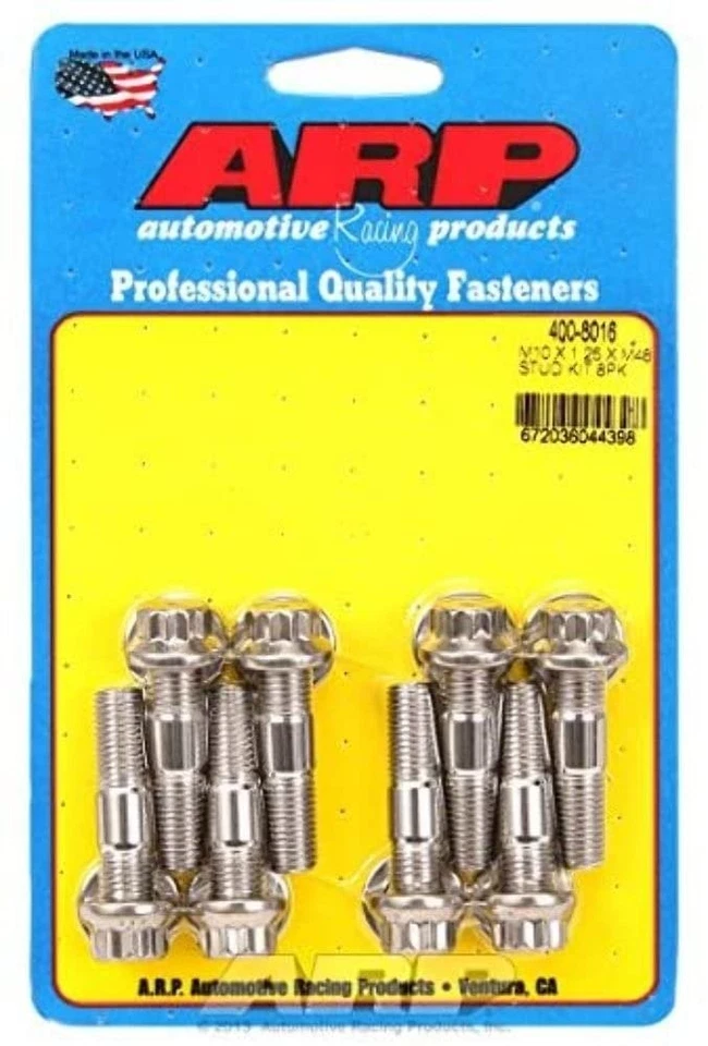 ARP 400-8016 Broached stud Kit (M10 X 1.25 X 48mm broached stud 8pcs) - Image 1 of 1
