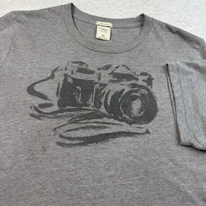 Camiseta gris puntada única Abercrombie & Fitch con gráfico de cámara muscular XL para hombre - Imagen 1 de 9