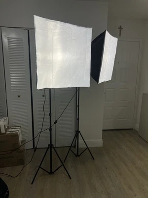 NEEWER NK200 24x24"/60x60CM 700W Kit Softbox Fotografía -2 Caja Luces Estudio Foto 1 de 4