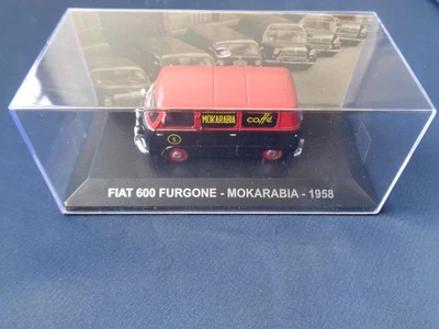 VEICOLI PUBBLICITARI SCALA 1/43 FIAT 600 FURGONE MOKARABIA 1958 CAFFE' - Immagine 1 di 4