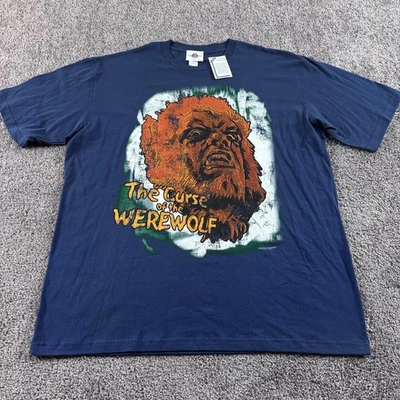 Curse of the Werewolf T-shirt Mens 2XL Navy Graphic Tee Mad Engine New w/Tags - Image 1 of 4