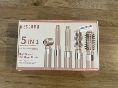 Mescomb 5 in 1 Hair Air Styler Rotating Hair Dryer Brush 110000 RPM  Frizz-Free - Image 1 of 4