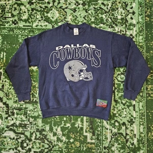Vintage 1990s Sweatshirt Size Large Dallas Cowboys NFL Football Sports Jostens - Picture 1 of 13