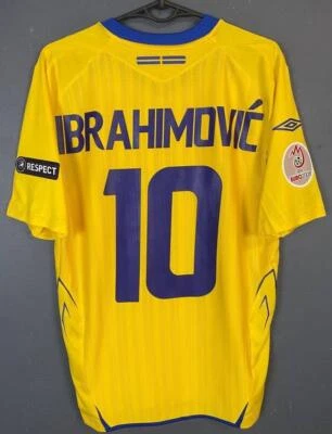MEN SWEDEN NATIONAL 2007/2008 IBRAHIMOVIC 10 SOCCER FOOTBALL SHIRT JERSEY SIZE S - Image 1 of 4