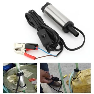 38mm Portable Car Mini Water Oil Fuel Transfer Pump on/Off Switch Submersible - Picture 1 of 15