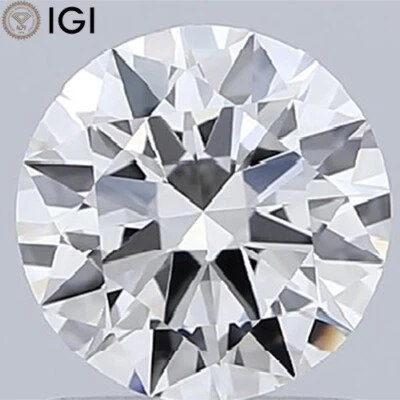1.20 Carat IGI Certified CVD Lab Grown Round Shape Diamond G Color VVS2 Clarity - Image 1 of 4