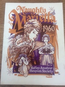 Programa de recuerdos de la Sociedad Batley Amateur Thespian Dewsbury 1960 Naughty Mariett - Imagen 1 de 1