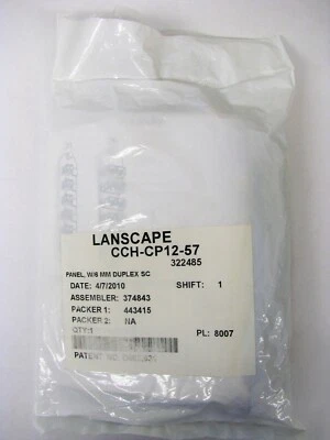 Corning CCH-CP12-57 Panel 6 SC Multimode, Duplex, 12 Fiber OM1, 62.5 um *NEW* - Image 1 of 4
