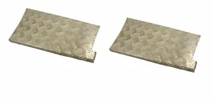 Land Rover Defender 110 2mm Chequer Plate Sill Protectors New - BA 124B - Picture 1 of 2