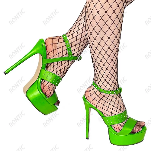 New Women Platform Sandals Sexy Stiletto Heels Open Toe Night Club Shoes US 5-20 - Image 1 of 4