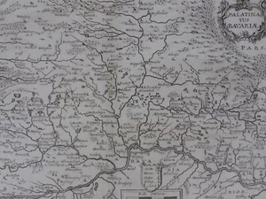 Landkarte Merian Erben Kupferstich Oberpfalz Palatinatus Bavariae (130) - Picture 1 of 17