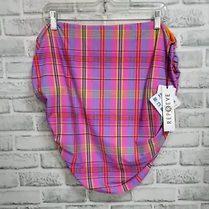 Night Dive Womens Plus 3X Hot Pink Plaid Swim Skirt Bottom Swimwear NEW Recycled - Picture 1 of 7