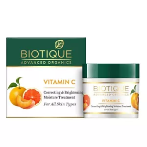 Biotique Vitamin C Correcting and Brightening Non Greasy Face Cream 50 Gram - Picture 1 of 5