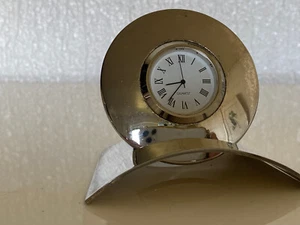 CLOCK-Grandfather Clock Small, 26 Years, Silver Plated, Quartz Clock, Golf 1st Net Castle Konradsheim - Picture 1 of 10