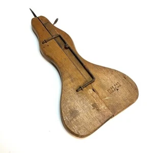 Antique Carpet Hook Punch Sliding Wood Section with Metal Tip Ross Co Pat. 1881 - Picture 1 of 13