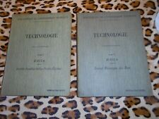 LOMBARD, MASVIEL - Cours de technologie : Bois, tomes 1 & 2 - 1911-1912