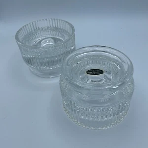 Vintage Set of 2 Lenox Fine Crystal Votive or Candle Stick/Tapper Holders - Picture 1 of 6