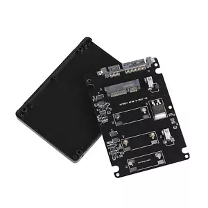 Adattatore scheda convertitore disco rigido SSD PCIe mini enclosure SATA da 2,5" mSATA a 2,5" - Foto 1 di 11