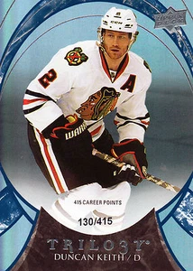 Duncan Keith 15/16 UD Trilogy Rainbow Blue #20 - Picture 1 of 1