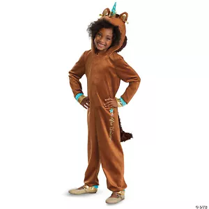 Girl's Deluxe Afro Unicorn Jumpsuit Costume - Disguise Costumes - Picture 1 of 1