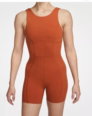 Mono Nike Yoga Dri-Fit Luxe de una pieza DX1725-246 naranja arcilla XL NUEVO CON ETIQUETAS $115 Foto 1 de 4