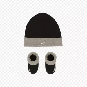 Nike Recién Nacido Niño 0-6 Meses Juego de 2 Piezas, Sombrero Y Botines - Imagen 1 de 7