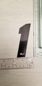 Lizard Skins Black # 1 race plate number mid school BMX GT Haro SE Dyno 3 3/4" - Picture 1 of 1