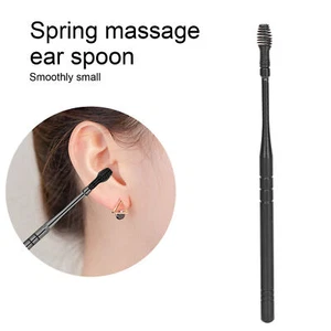 Portable Ear Pick Spoon Earwax Removal Tool Kit Stainless Steel Spiral Ear - Picture 1 of 12