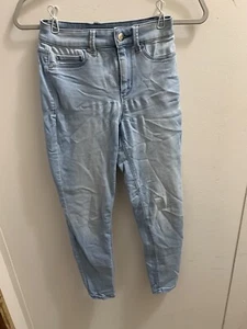 No Boundaries Pants Size 1 Waist 26” Inseam 26.5” Stretch Blue - Picture 1 of 4