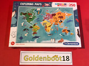 Europe CLEMENTONI /"Exploring Maps/" 250 Piece Jigsaw Puzzle NEW /& SEALED
