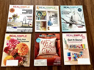 Real Simple Magazine LOT of 6 Organizing Cleaning Recipes Home 2012-21 - Picture 1 of 7
