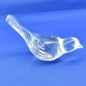 Estatuilla coleccionable transparente de vidrio artístico de pájaro de Westmoreland de colección - Imagen 1 de 3