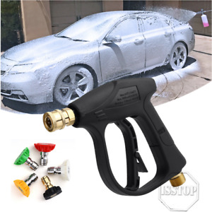 3000PSI High Pressure Washer Gun Foam Water Spray Power Wand Nozzle For Car Yard