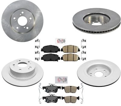 Disc Brake Rotors and Ceramic Brake Pads for 2018-2022 Honda Accord EX LX - Image 1 of 4