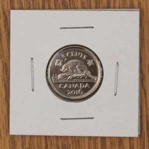 2016 5C Canada 5 Cents Nickel Circulated - Picture 1 of 2
