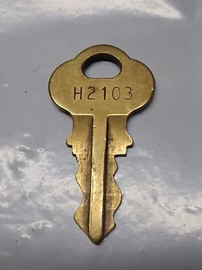 Chicago Lock Brass Key H 2103 original for Coin Operated Vending Machine H2103  - Picture 1 of 2