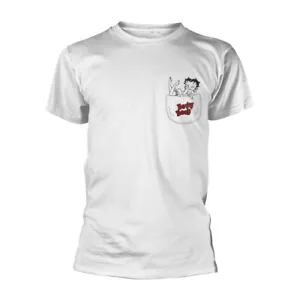 BETTY BOOP - IN MY POCKET WHITE T-Shirt Medium - Picture 1 of 1