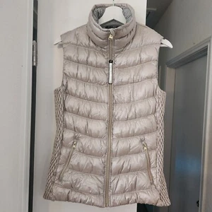 NEW Calvin Klein Women's Med Gold Winter Down Puffer Vest Gilet Jacket PFJOY6072 - Picture 1 of 11