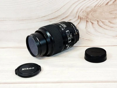 Nikon AF Micro 105mm Nikkor 1:2.8 D Lens Pre-owned W/Caps - Image 1 of 4
