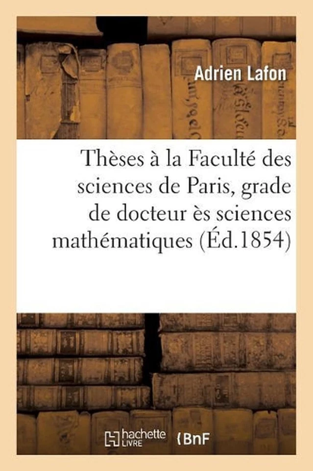 Thses Prsentes La Facult Des Sciences de Paris Pour Obtenir Le Grade de Docteur: - Image 1 of 1