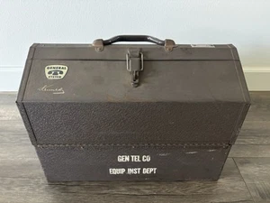 Vintage Kennedy 1018 Cantilever Tool Box General Telephone Company - Picture 1 of 12
