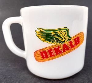 Vintage DEKALB Milchglas Werbetasse "XL 25 The Hot Hybrid" - Bund - Bild 1 von 24
