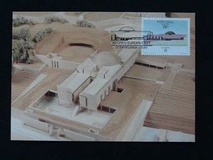 Europa Cept modern architecture maximum card Portugal Azores 1987 - Picture 1 of 1