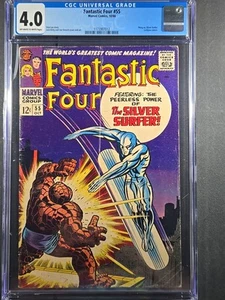 Fantastic Four #55 1966 - Thing vs Silver Surfer - Kirby - Marvel - CGC 4,0 - Imagen 1 de 24