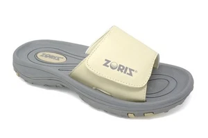 Zoriz Men's Golf Shoes Slides Sandals Cream Grey - Picture 1 of 2