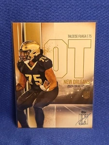 2024 Topps Signature Class Bronze Rookie Taliese Fuaga #156 (RC) Saints - Bild 1 von 2
